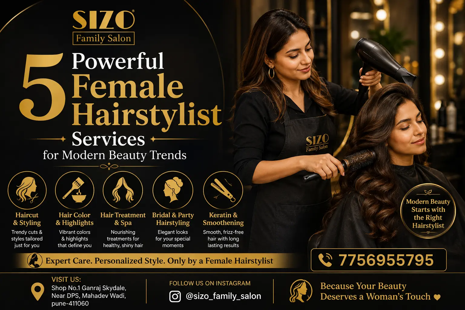 female hairstylist